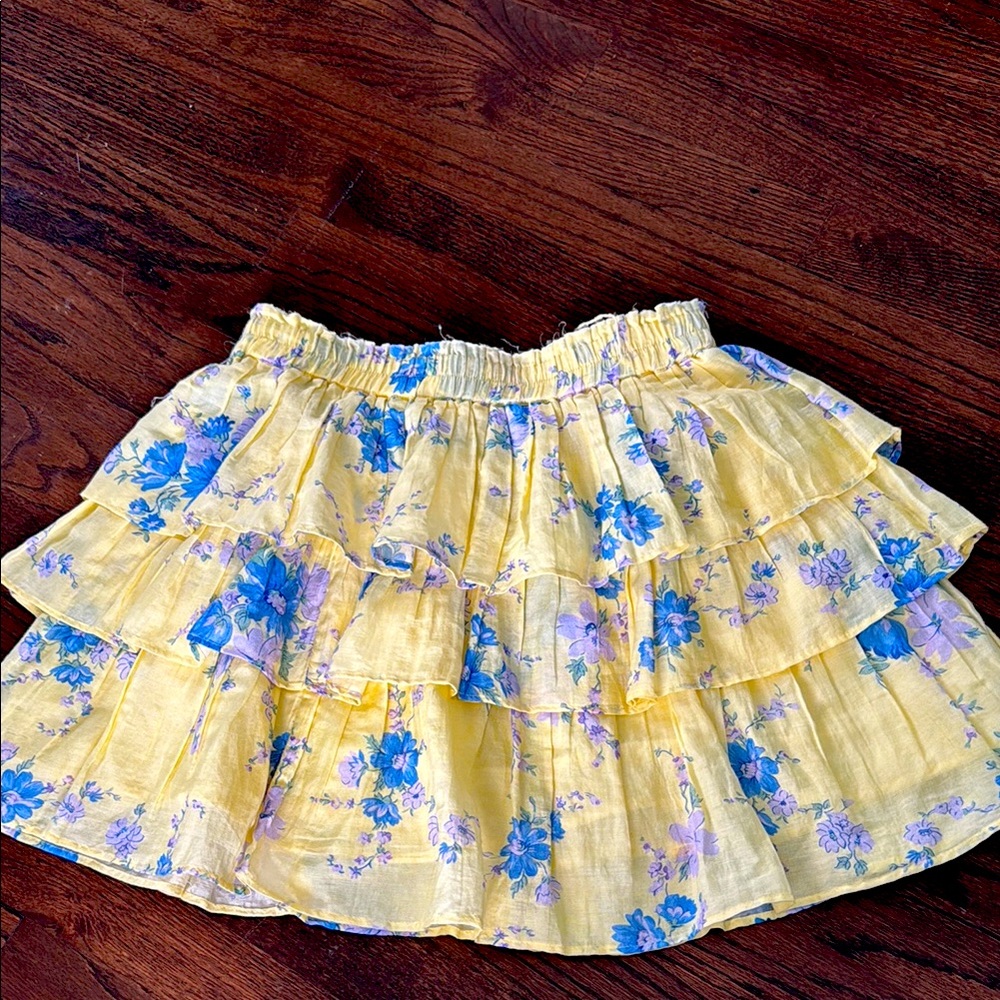 Floral Yellow Skirt